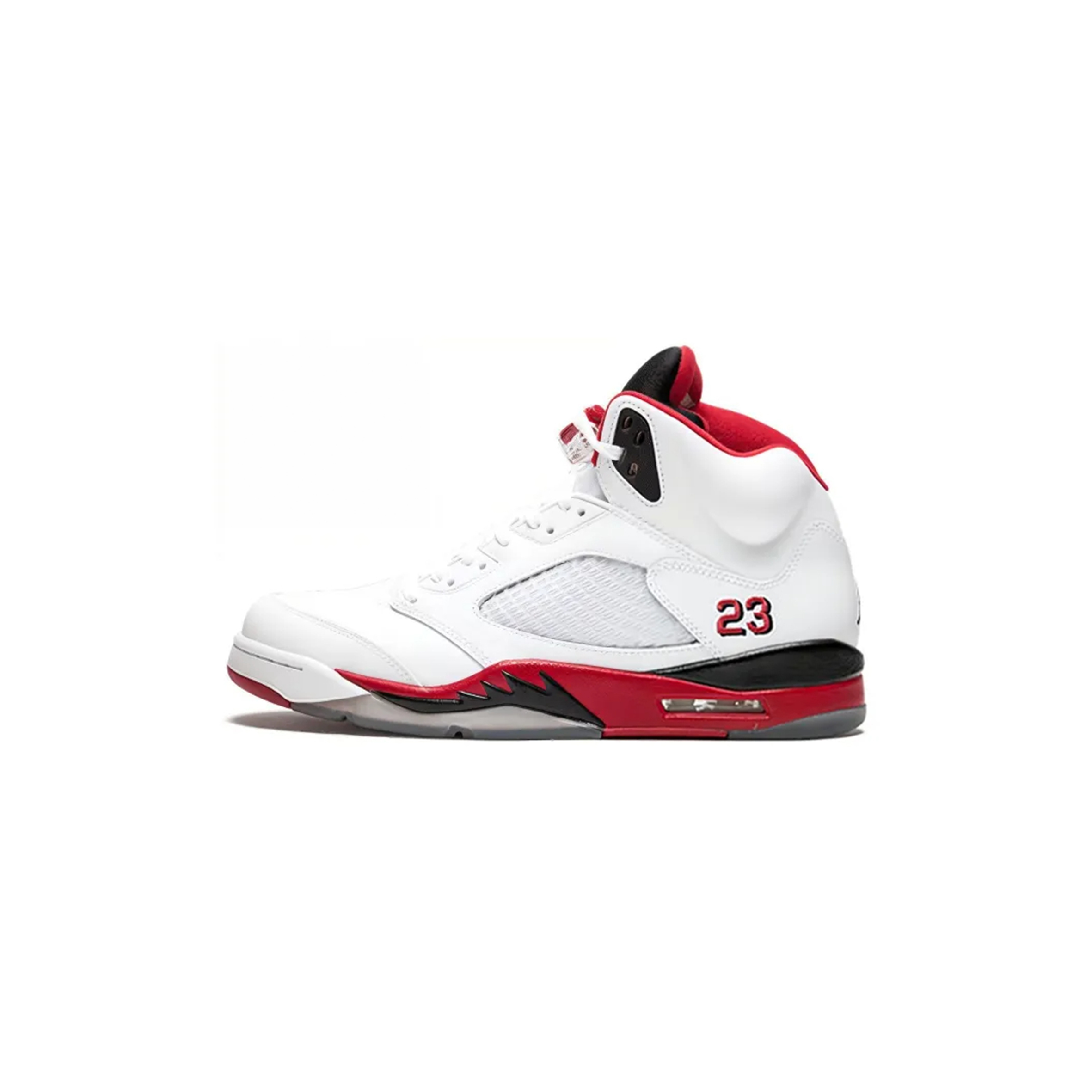 NIKE JORDAN 5 RETRO FIRE RED BLACK TONGUE 136027-120